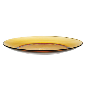 Dĩa Lys vàng Amber 23.5cm