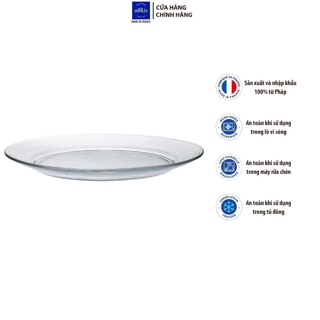 Bộ 6 Dĩa Lys trong Clear 28cm